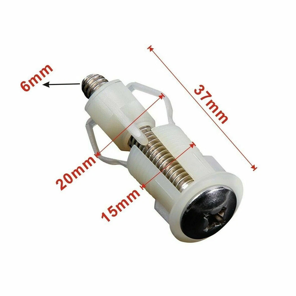 2Pcs Toilet Seat Screws for WC Blind Hole Fitting Repair