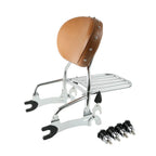 Sissy Bar Backrest Rack & Mounting Spools for Indian Chief Vintage