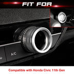 Engine Start Push Button + AC Climate Control Cover for Honda Civic (2022-2026)