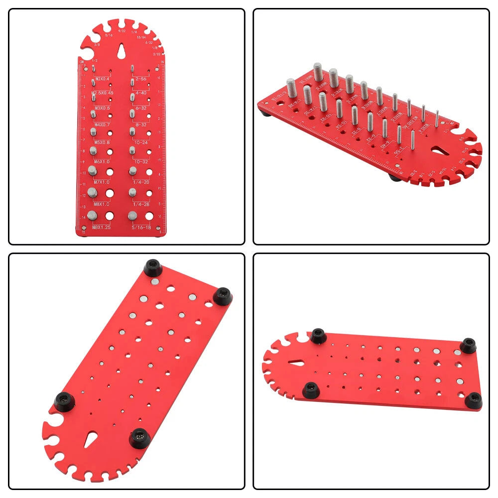 Nut and Bolt Thread Checker for Portable Use (18/32 to 1/2 Inch)