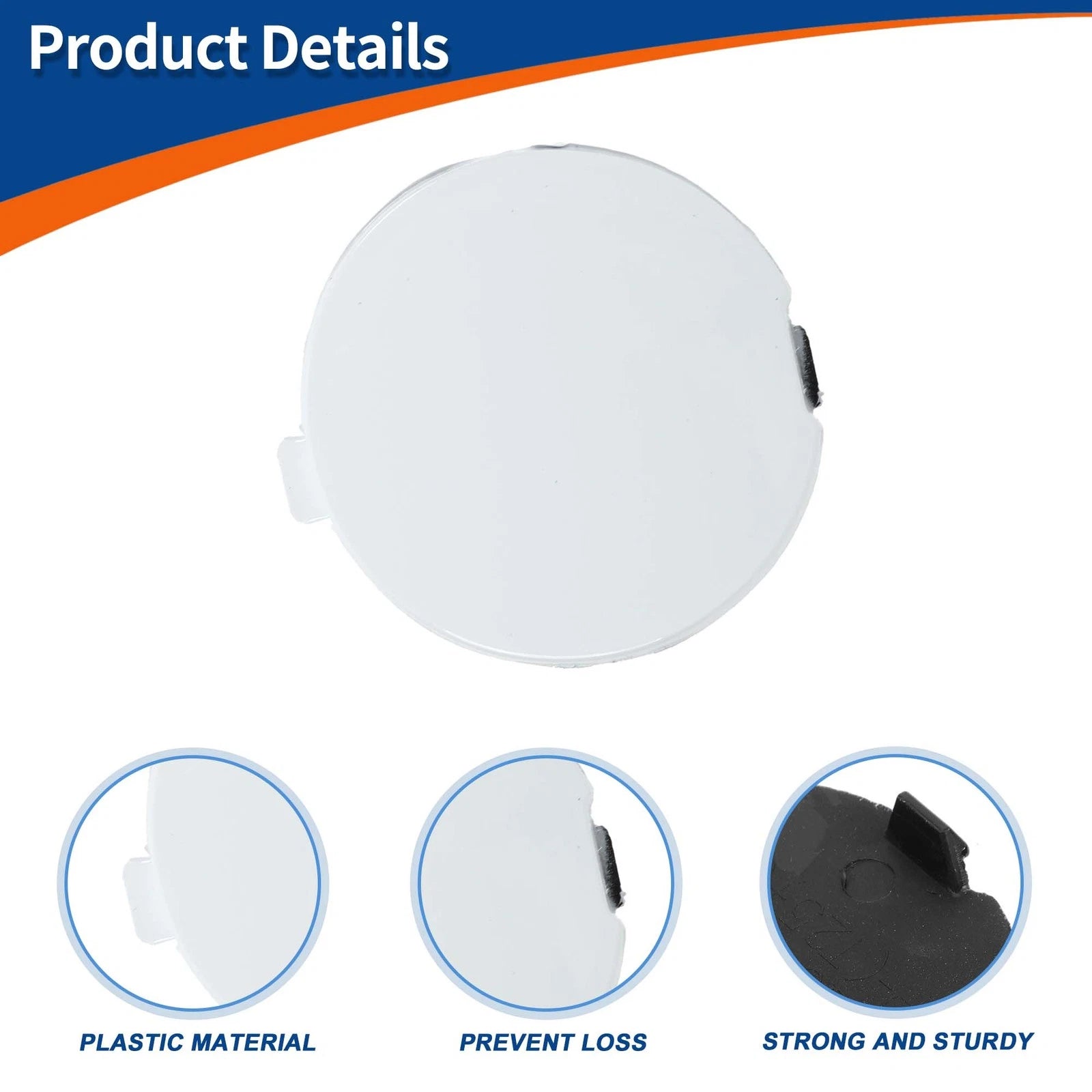 Tow Hook Cover for Mazda CX-3 (2016–2021) No.D10J50A11A Pure White