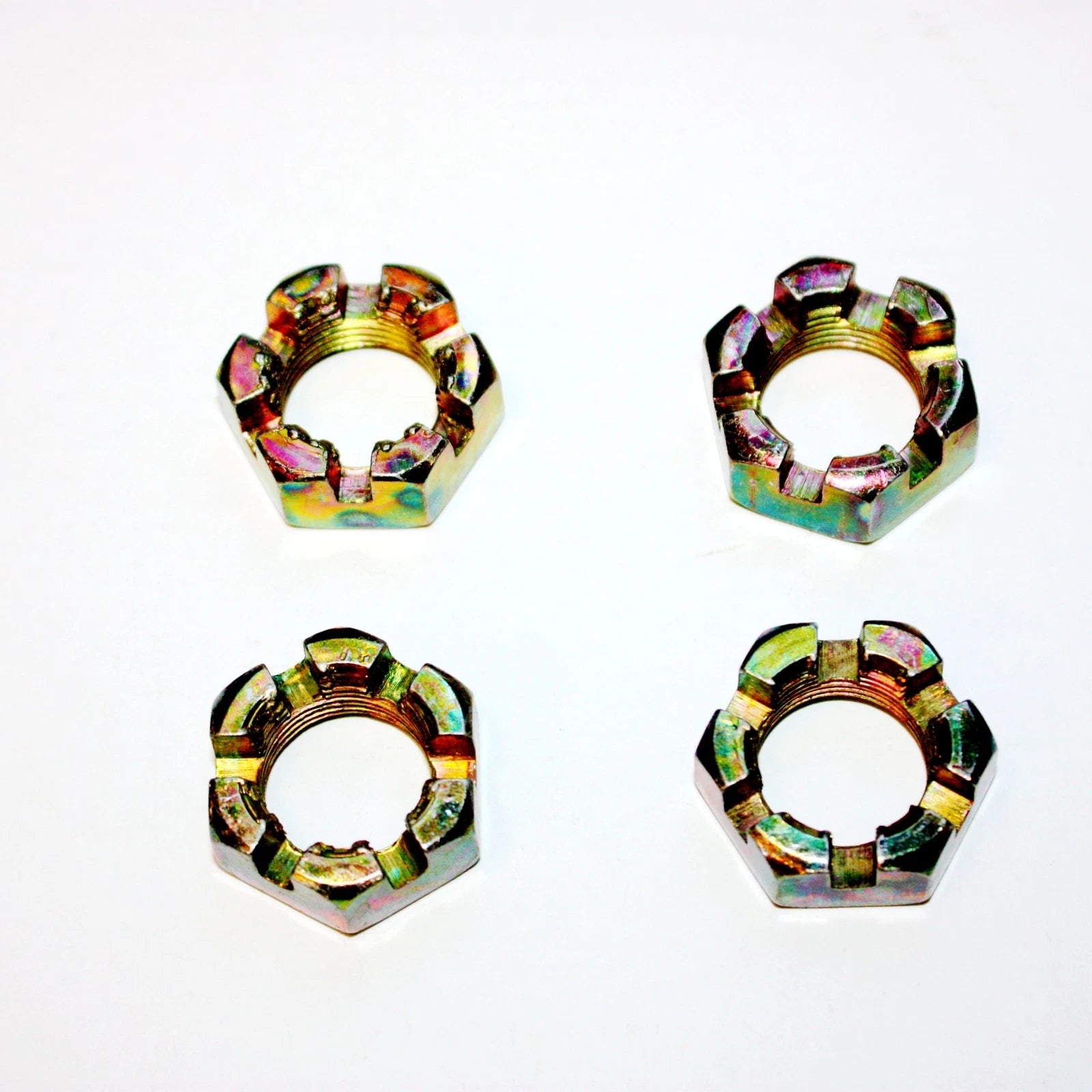Set of 4 Wheel Hub Axle Castellated Nuts for 150cc 250cc Quad Dirt Bike ATV