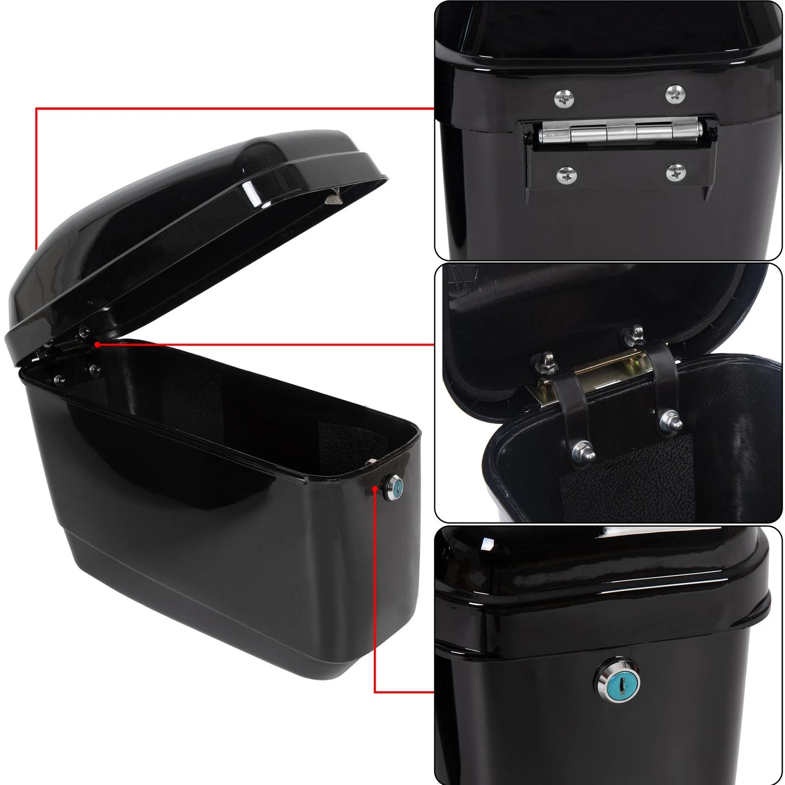 Saddlebag Set for Harley Honda Motorcycle (Universal Fit)