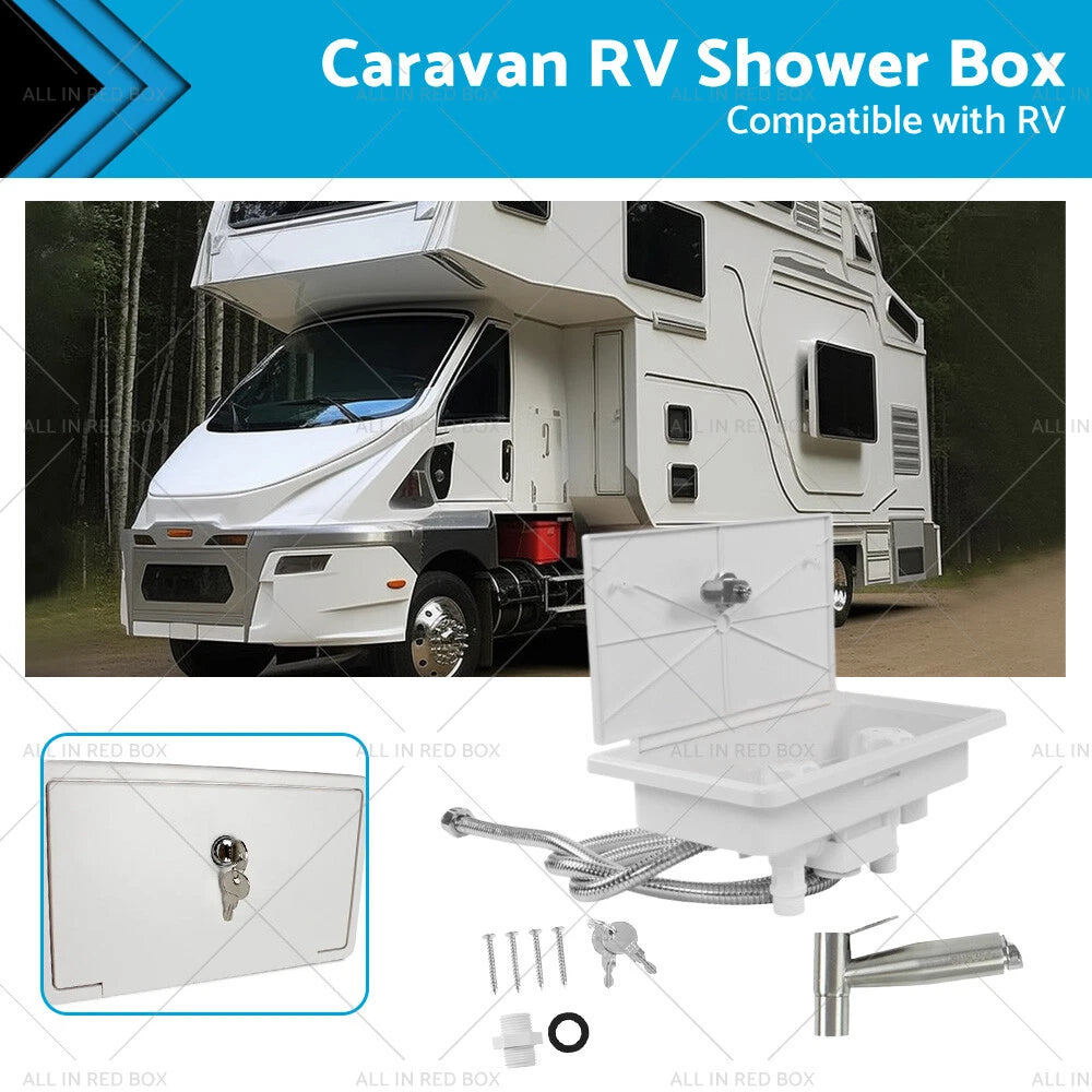 Shower Box Kit for Caravan RV (External Lock)