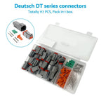 117PCS Deutsch DT 2 Way Connector Kit Waterproof for Auto Marine