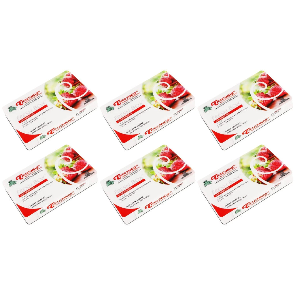 Set of 6 Treefrog 200g Strawberry Long Last Air Fresheners for Anime Fans