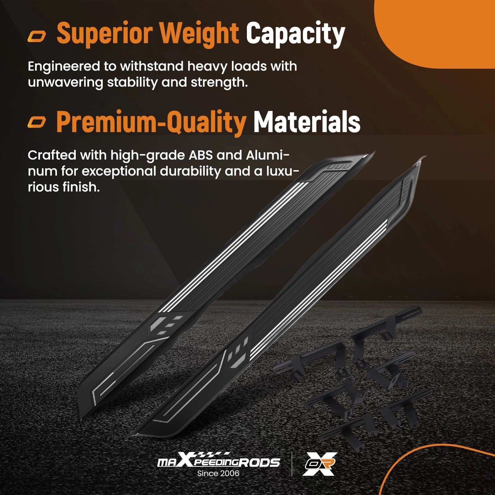 Set of 2 Aluminum Running Boards for Lexus RX350 RX500h (2023–2025)