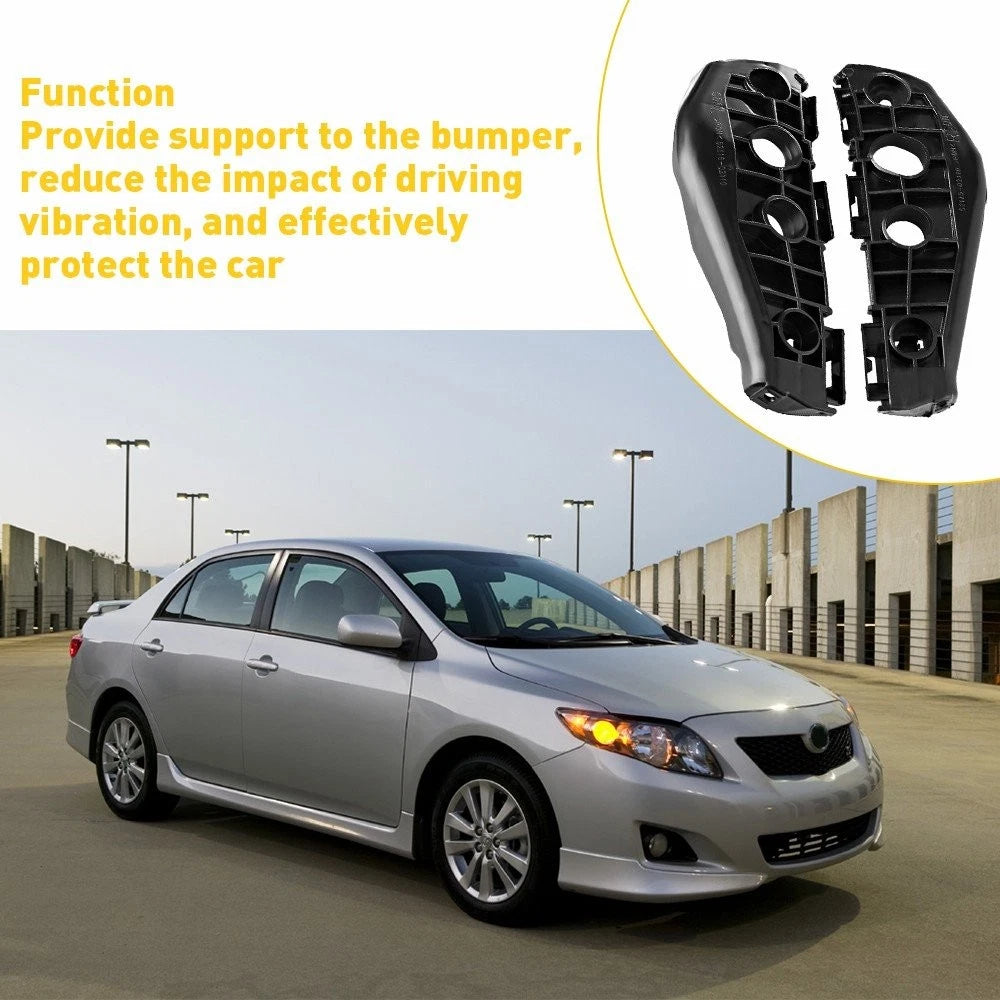 Bumper Bracket Set for Toyota Corolla (2009–2010) Front Driver & Passenger Side