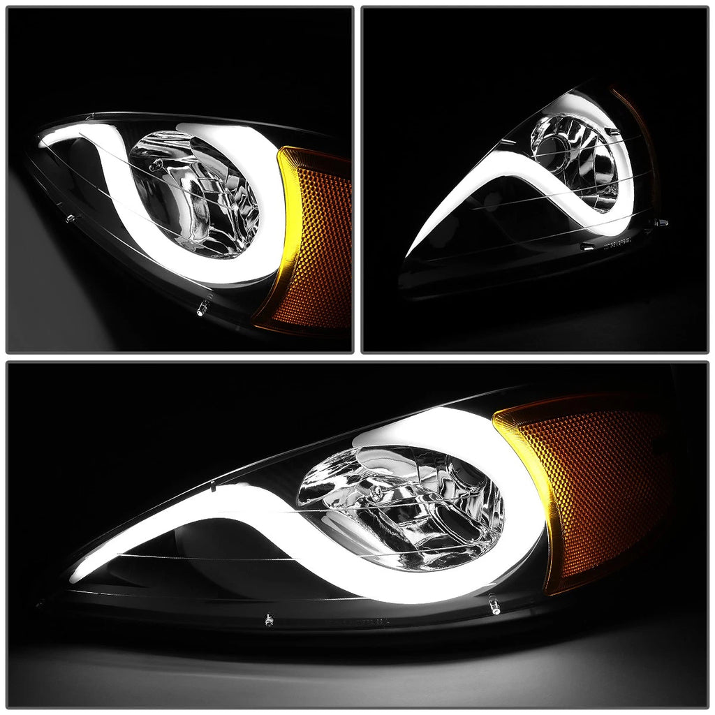 LED Smoked Amber Signal Headlight Lamps for Pontiac Grand AM (1999–2005)
