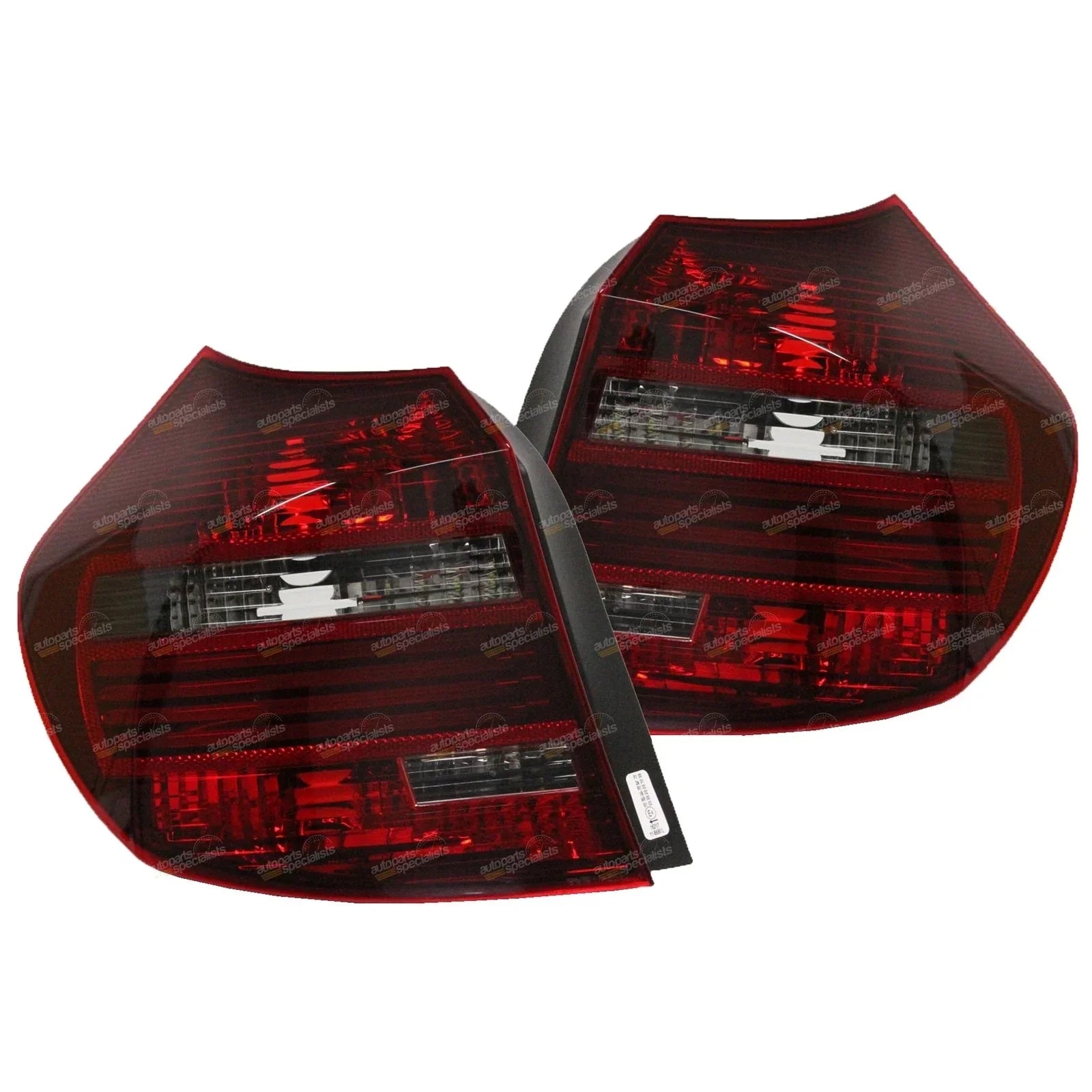 LH+RH Blackline LED Tail Lights Pair for BMW 1 Series E87 (2007-2011)
