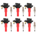 Set of 6 Ignition Coils & Spark Plugs for Subaru Outback Tribeca (2010–2019)