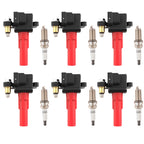Set of 6 Ignition Coils & Spark Plugs for Subaru Outback Tribeca (2010–2019)