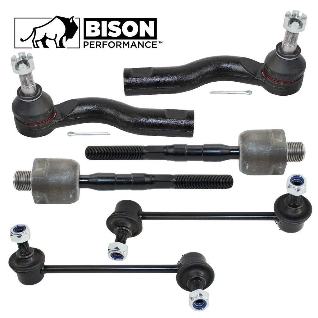 6pc Front Sway Bar Tie Rod End Kit for Mazda 6 i S (2003–2008)