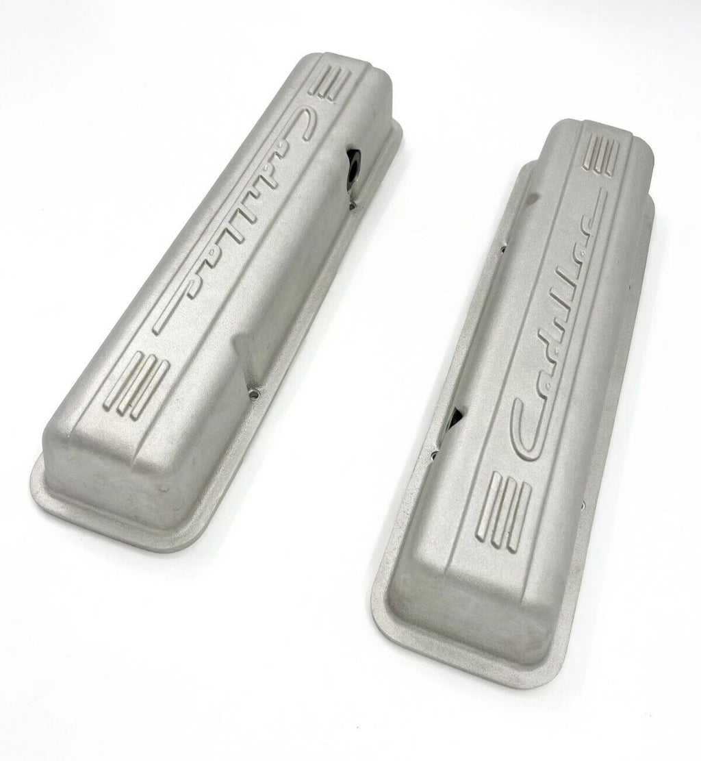 Finned Script Valve Covers Replacement for Small Block Chevy SBC (1969–1974)