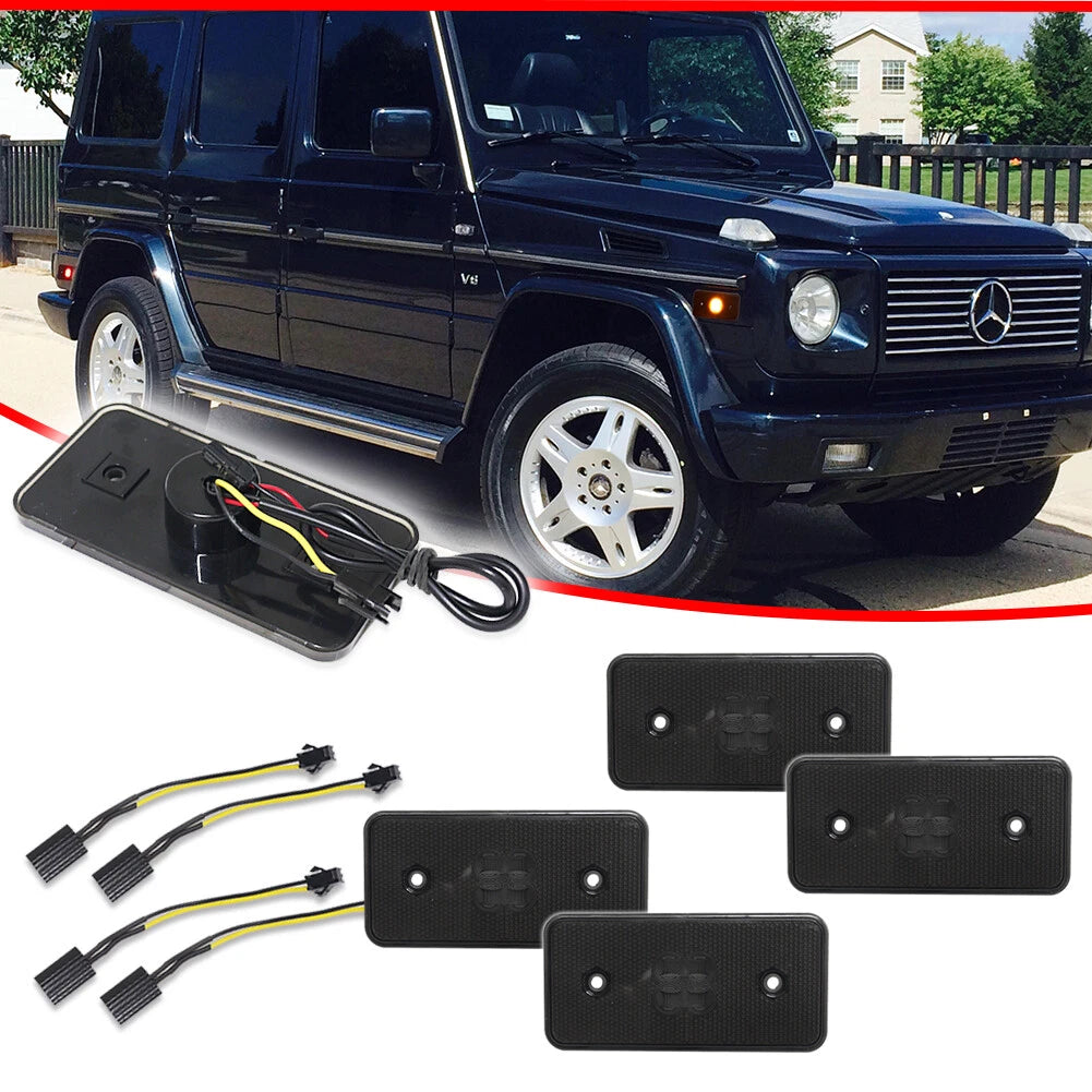 Set of 2 LED Side Fender Marker Lights for Mercedes W463 (2002–2014)