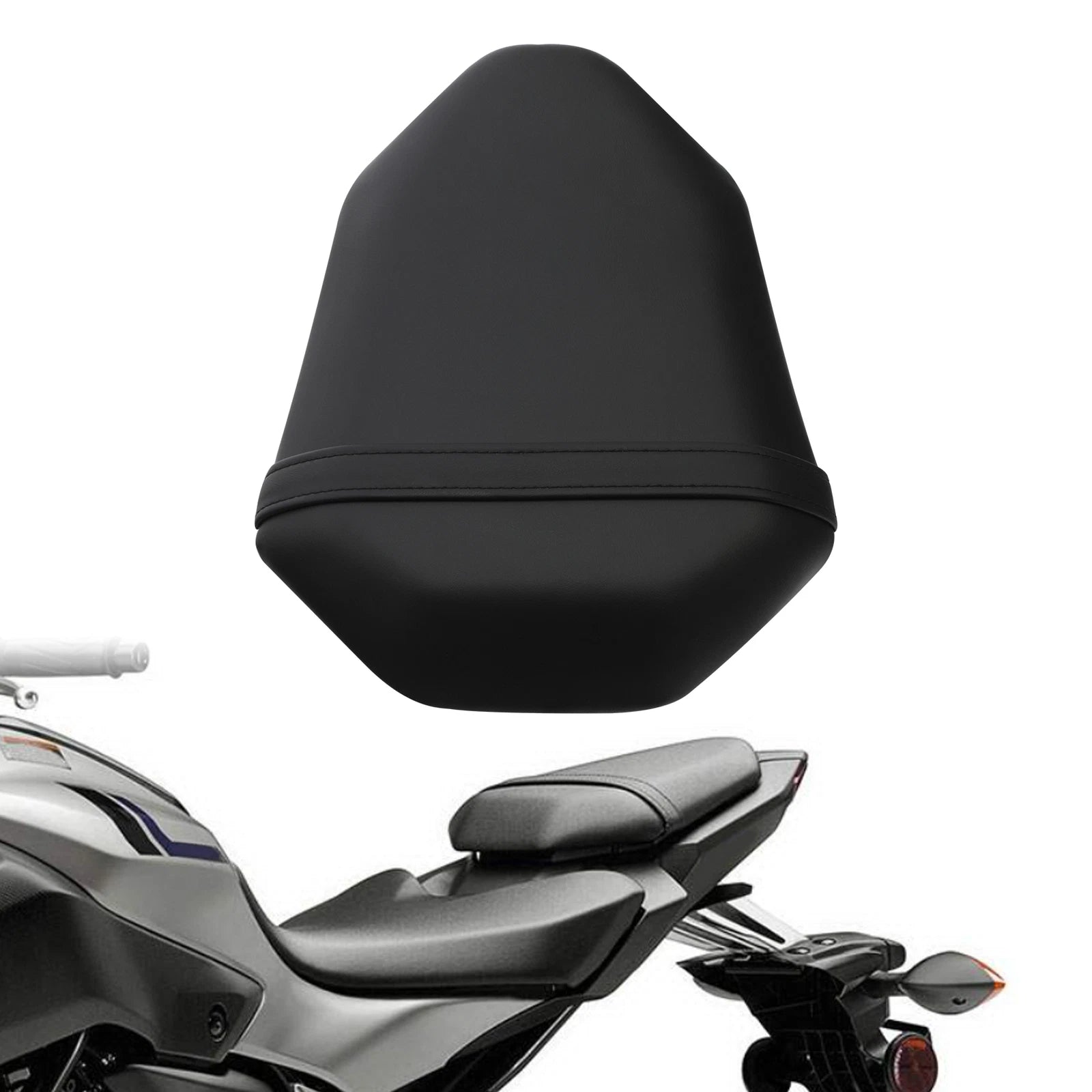 Black Rear Passenger Seat for Yamaha FZ07 (2014–2017)