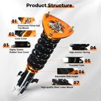 Coilovers for Subaru WRX GC8 (1993–2001) Adj Height Struts Suspension Kits
