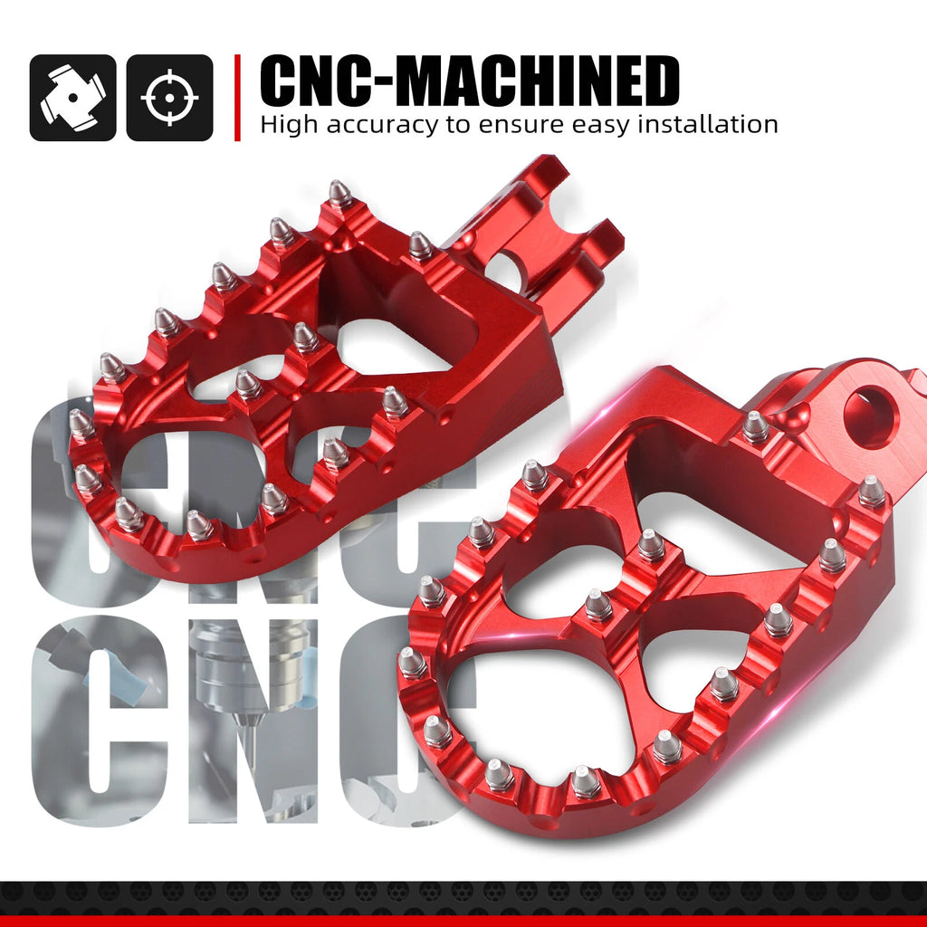 CNC Wide Foot Pegs for Honda CRF150R CR125R CR250R CRF250R CRF450R (2007–2023)