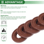Set of 5 Oil Seal Rotary Shaft Seal FKM Rubber 17x35x5mm