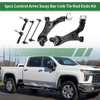 6pcs Front Suspension Control Arm Kit for Chevrolet Equinox (2010–2017) No.524157/524158