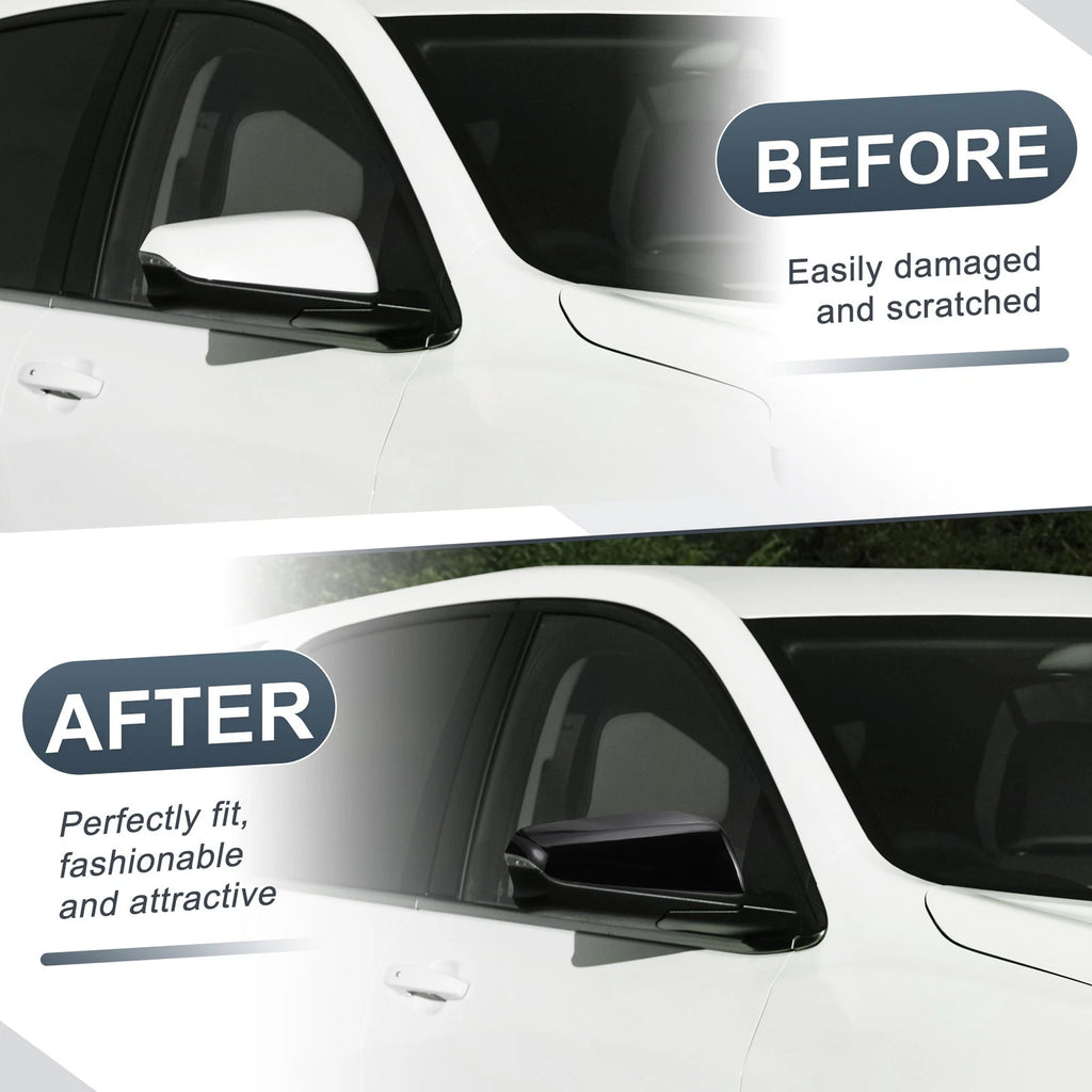 Right Side Mirror Cover Cap Gloss Black for Chevy Equinox GMC Terrain (2010–2017)
