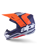 Alpinestars SM7 Core Helmet for Offroad (Small, Orange/Blue Matte)