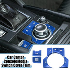 7pcs Center Console Media Panel Handbrake Cover Trim for Mazda CX-5 (2012–2017)