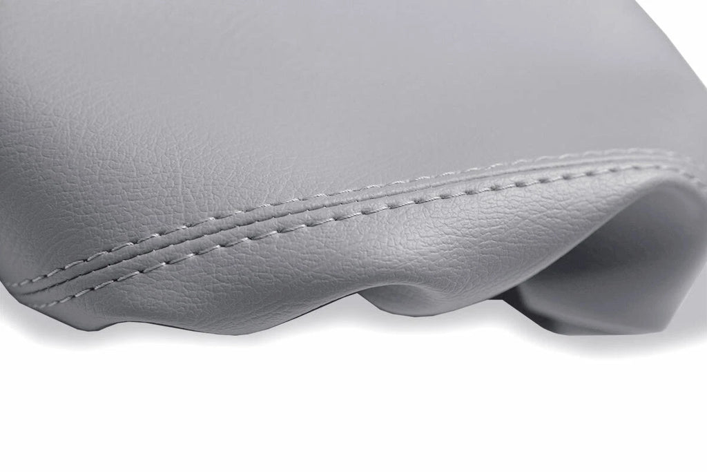 Leather Console Lid Pull Over Cover for Cadillac DTS (2006–2011) Gray
