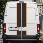 Black & Orange Vinyl Racing Stripe Decal Sticker for Car SUV Truck Van