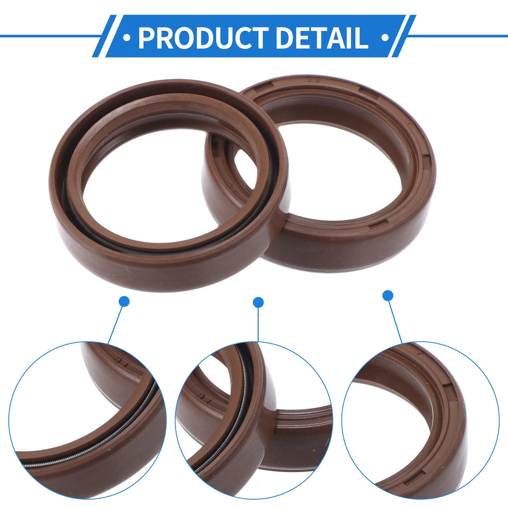 Set of 2 Oil Seal Rotary Shaft Seal FKM Rubber 25x32x7mm