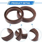 Set of 2 Oil Seal Rotary Shaft Seal FKM Rubber 25x32x7mm