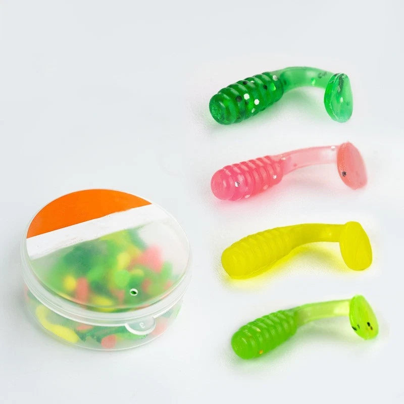 50X T-Tail Wobblers Soft TPE Lures with Scented Attractant
