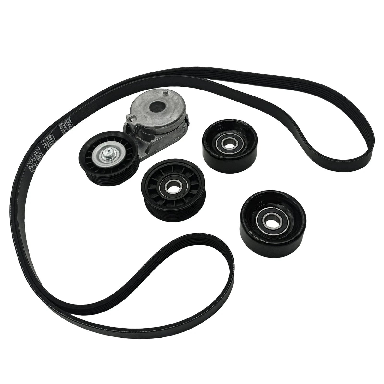 Serpentine Belt Drive Component Kit for Chevy Malibu (2004–2006) Pontiac G6 (2005–2006)