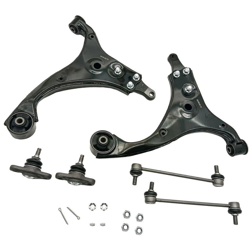 Set of 6 Suspension Control Arms Ball Joints Sway Bars for Hyundai Elantra (2009–2012)