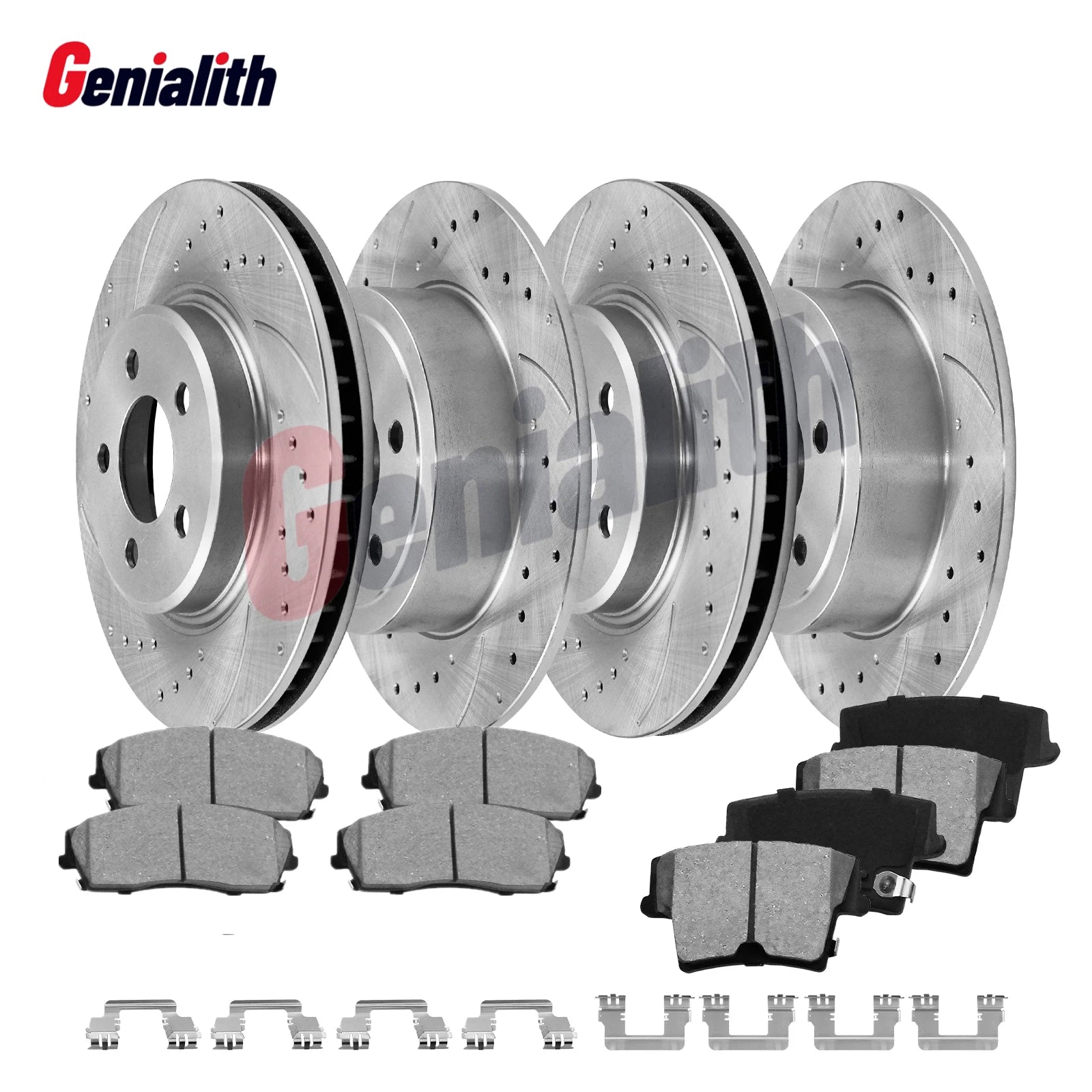 320mm Front & Rear Rotors + Brake Pads for Dodge Charger Challenger Magnum (2006–2023)