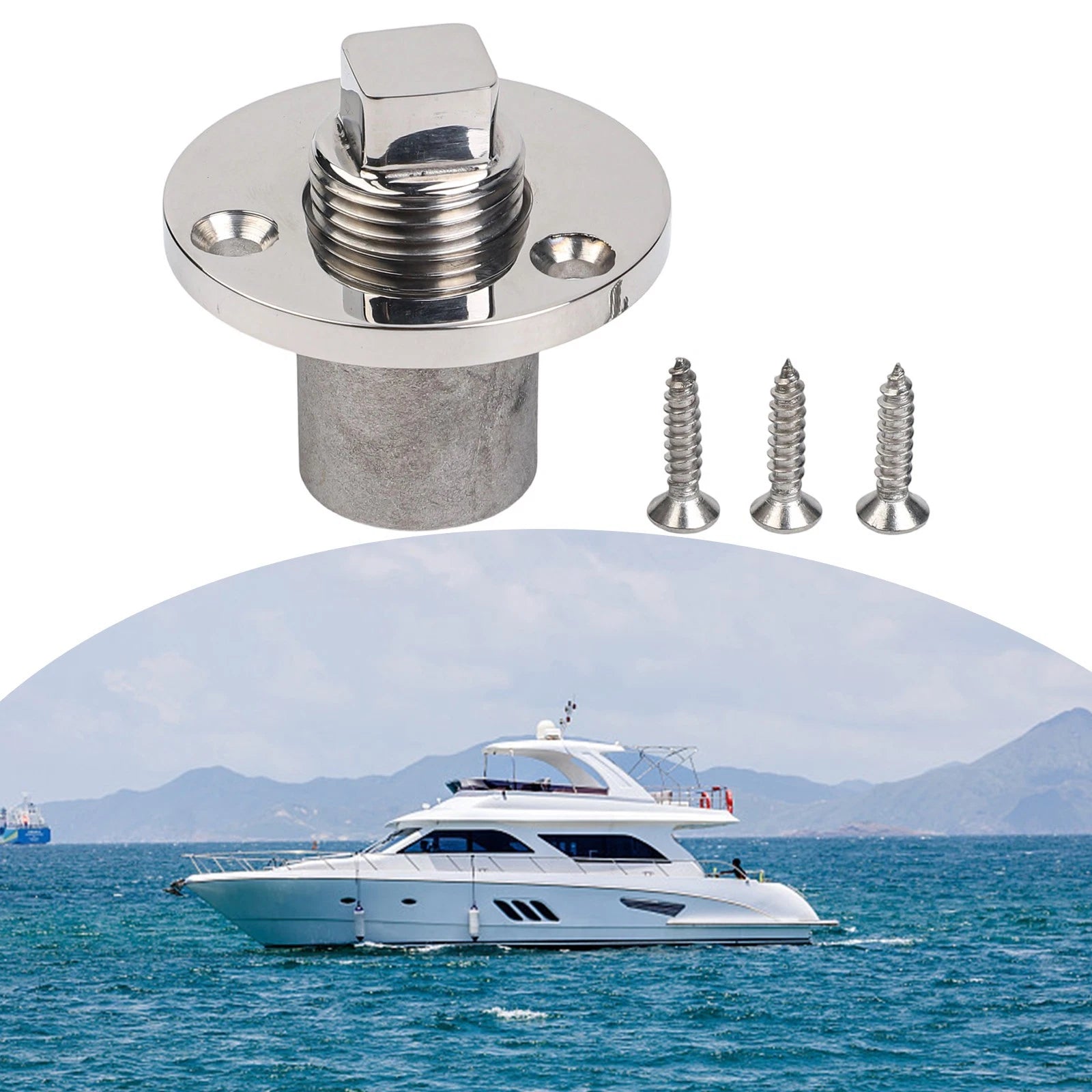 316 Stainless Steel Drain Vent Connector for Yacht Boat