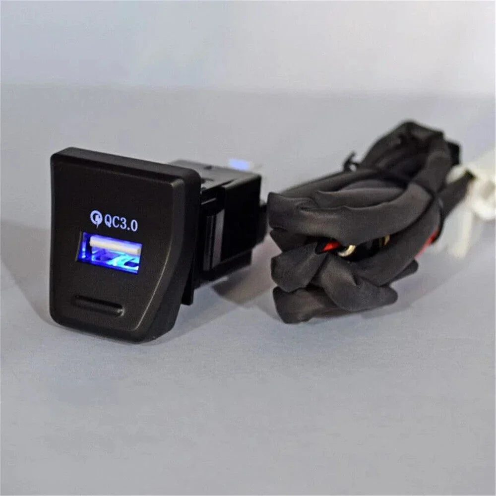QC3.0 USB Charger Fast Charging Socket for Toyota RAV4 (2019-2023)