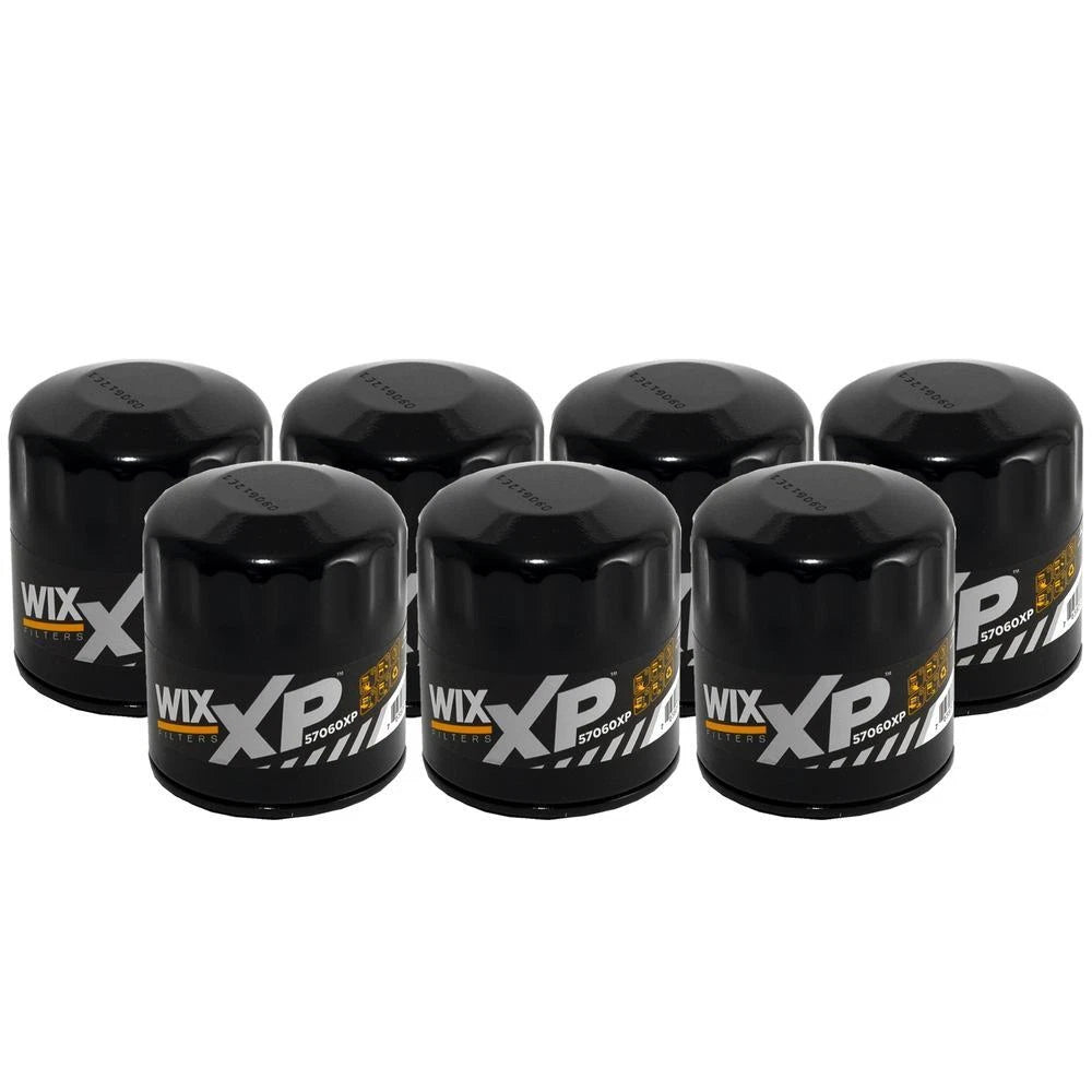 Set of 7 Wix 57060XP Engine Oil Filter Kit for (Spin-On)