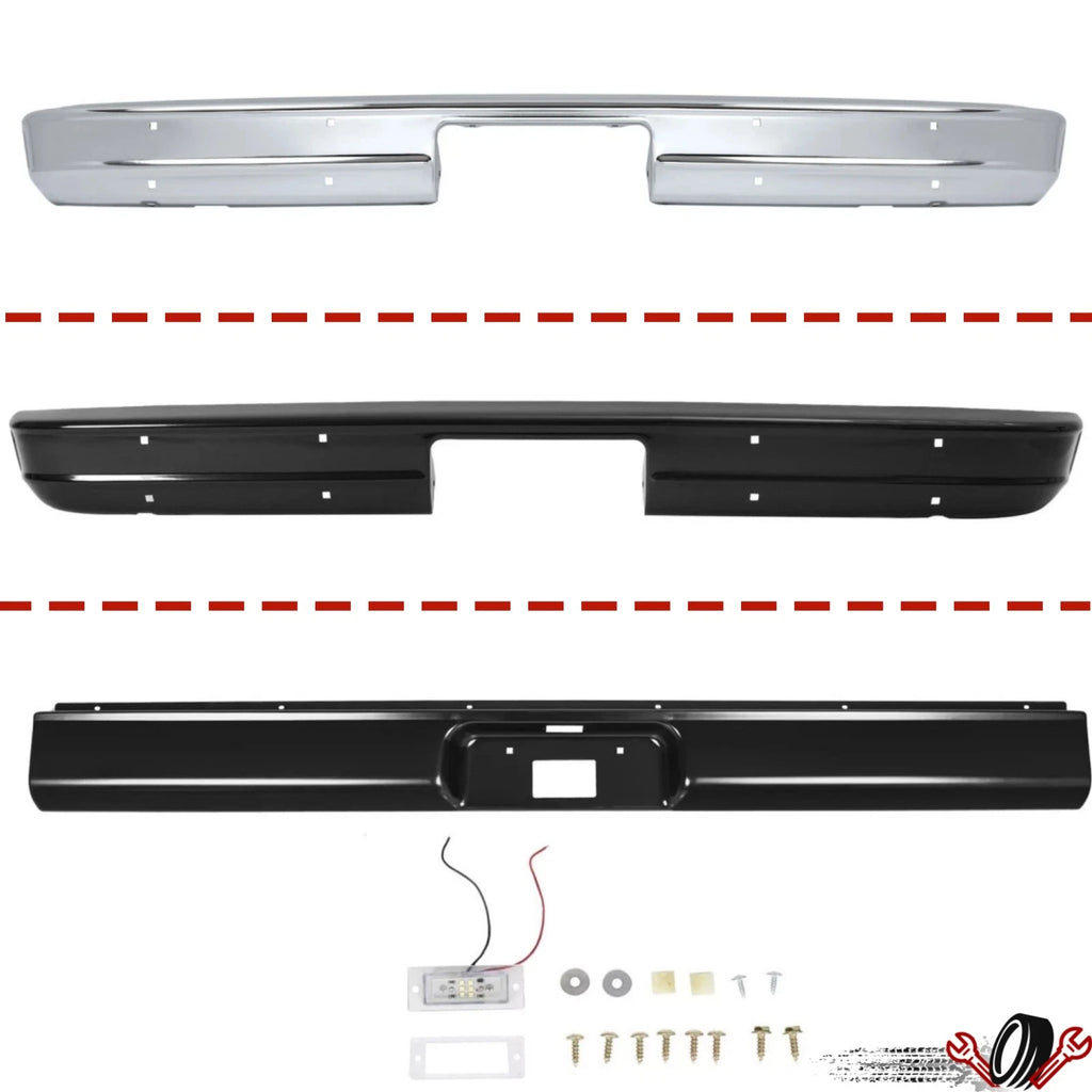 Steel Rear Bumper for Chevy GMC C10 C20 Pickup (1973–1987)