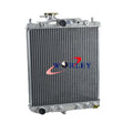 Aluminum Radiator + Fan for Daihatsu Mira L200V L201 MOVE L601 Centro L501 (1995-2006)