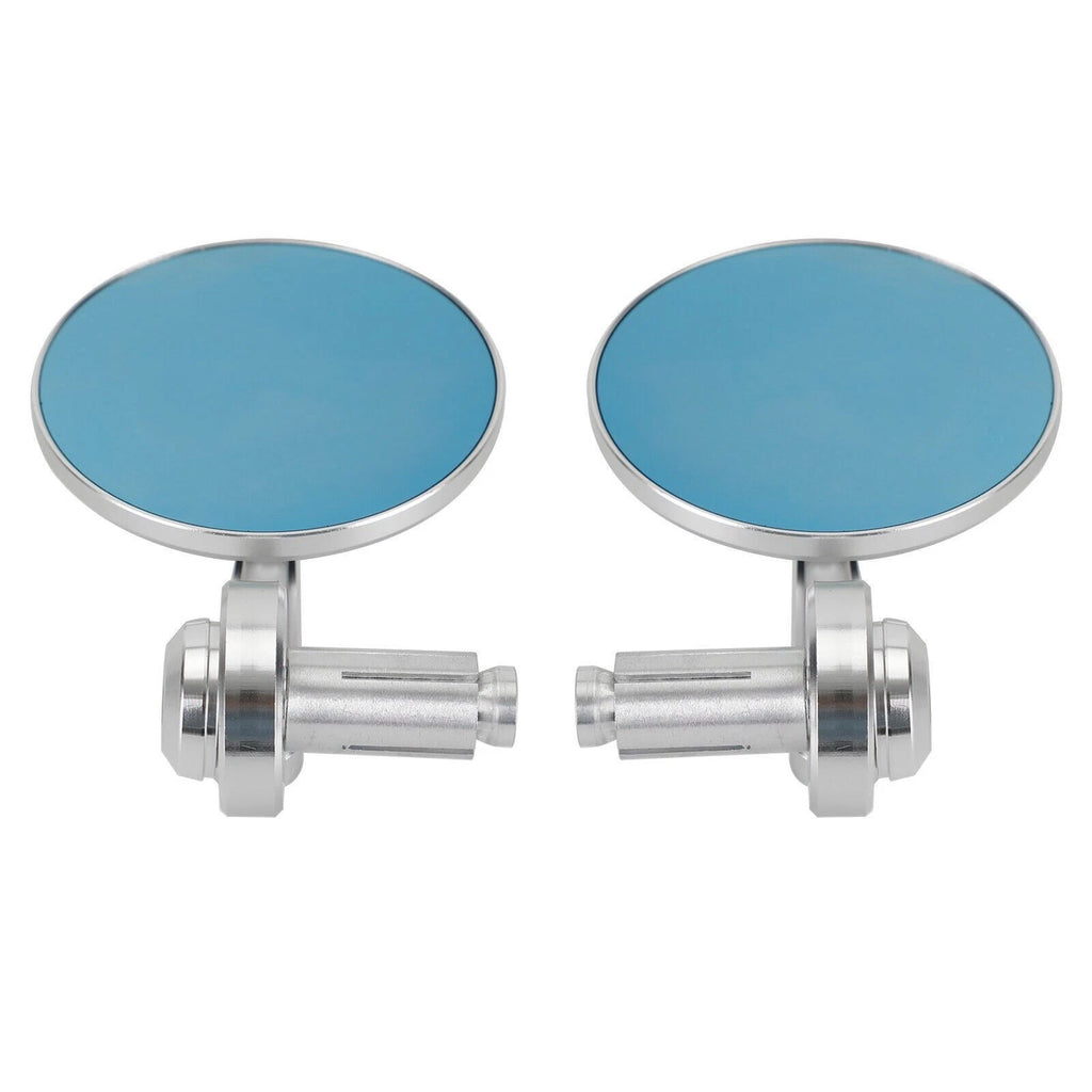 Pair Rear View Round Bar End Mirrors for Universal 7/8"-1" Handlebar