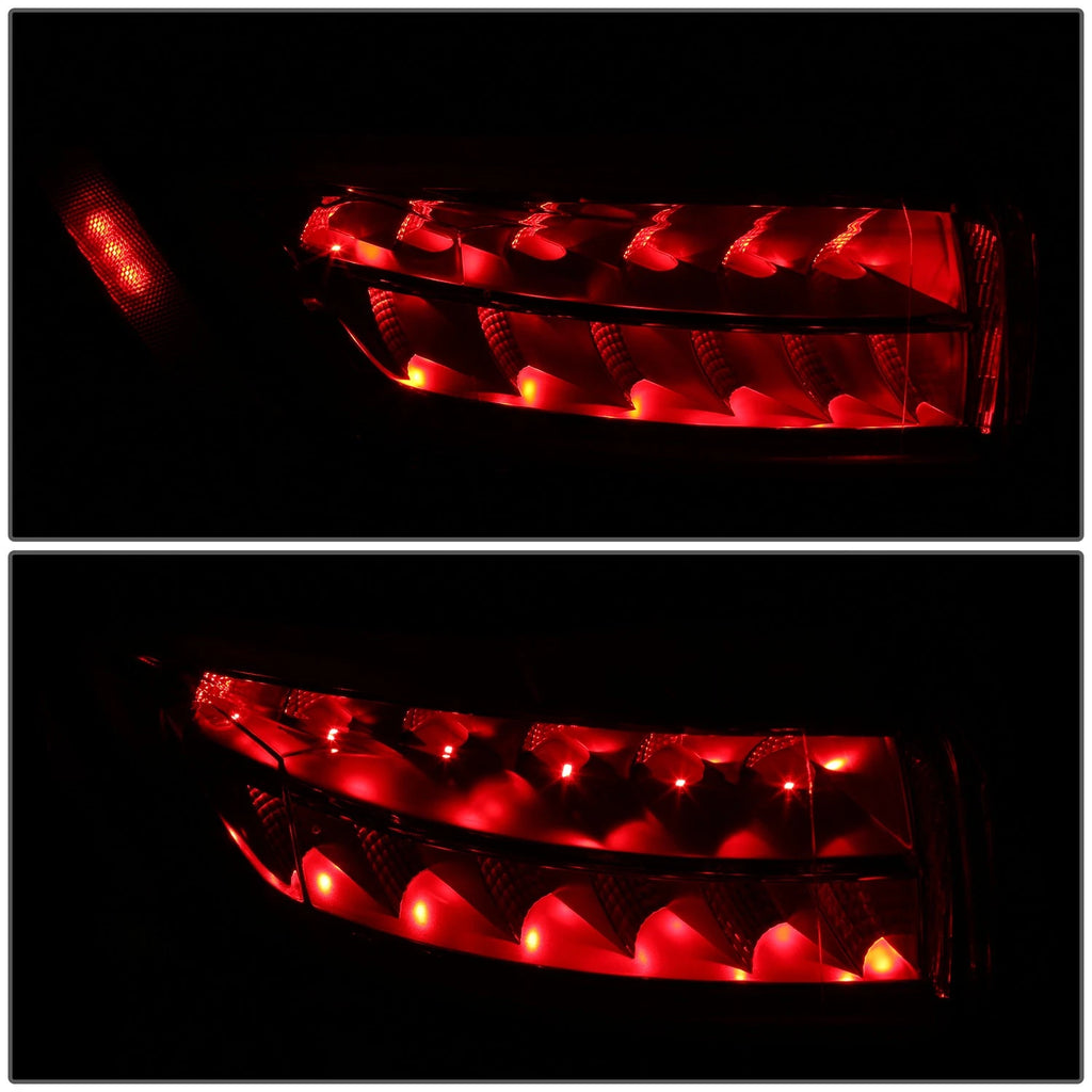 Chrome Red LED Outer Taillight Assembly for Ford Edge (2015–2018)