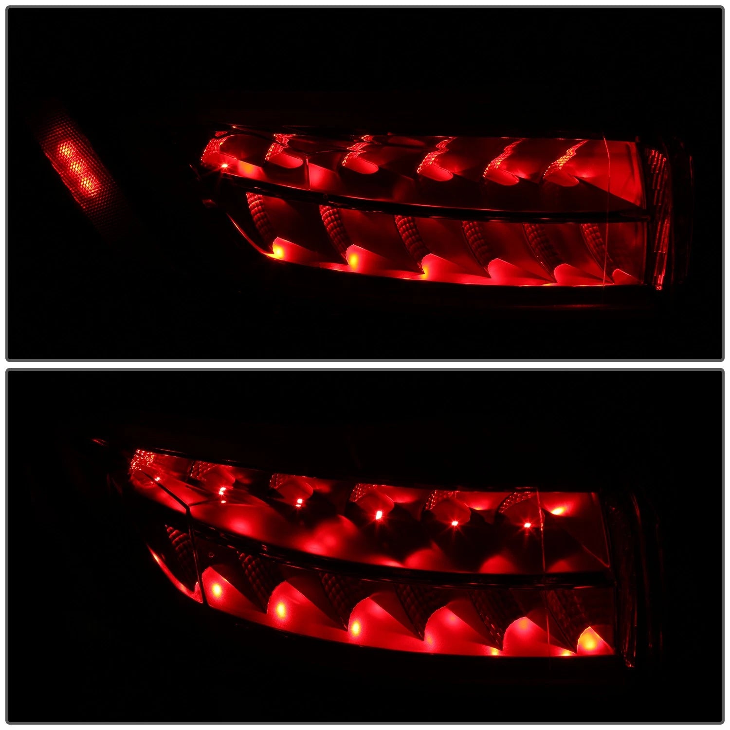 Chrome Red LED Outer Taillight Assembly for Ford Edge (2015–2018)
