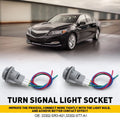 Front Turn Signal Light Socket Connector Harness 3-Wire Kit for Honda Civic (V)