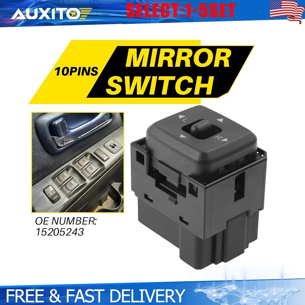 Mirror Adjust Switch Left Front for Chevrolet Colorado GMC Canyon (2004–2012)