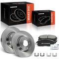Front Disc Brake Rotors & Ceramic Pads for Infiniti G35 Nissan 350Z (2003–2008)