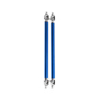 Adjustable Front Bumper Lip Splitter Strut Rod Tie Support Bar for Universal Blue