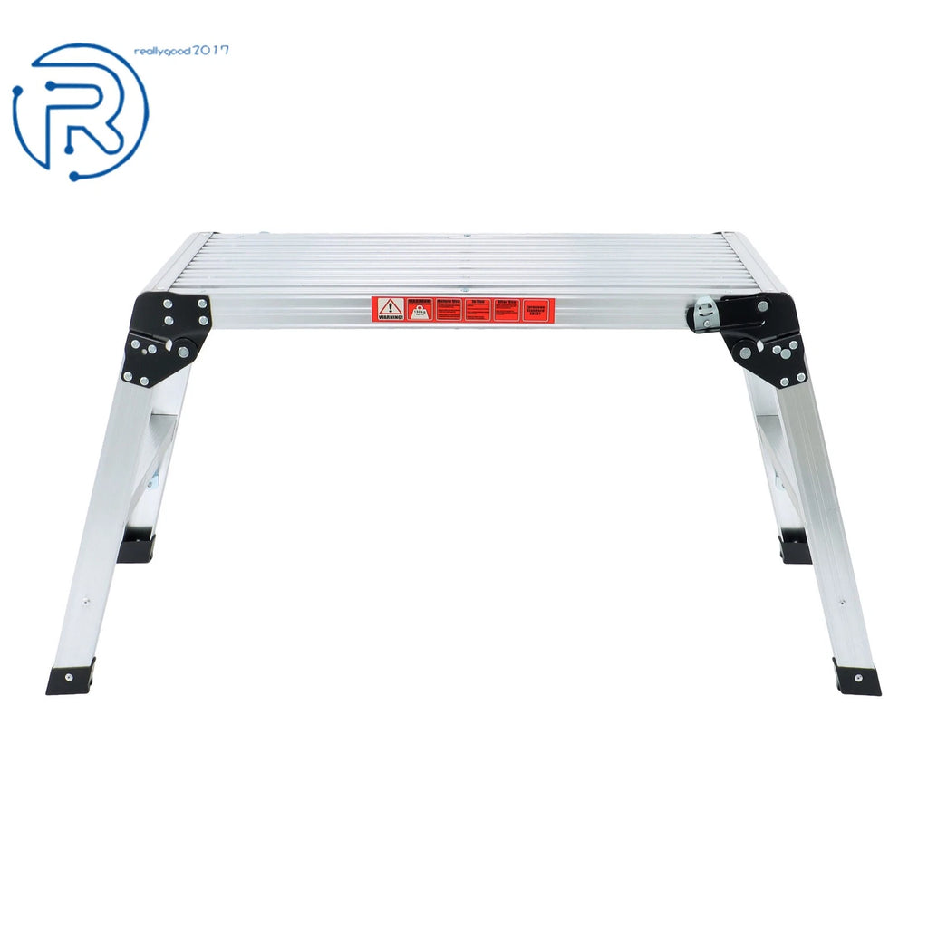 Aluminum Step Ladder for Work Platform (330 LBS Capacity)