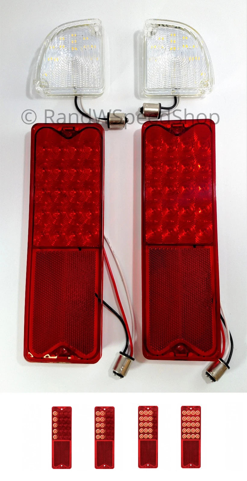 LED Reverse Lamp Kit with Sequential Tail Lights for Chevy GMC Fleetide (1967–1972)
