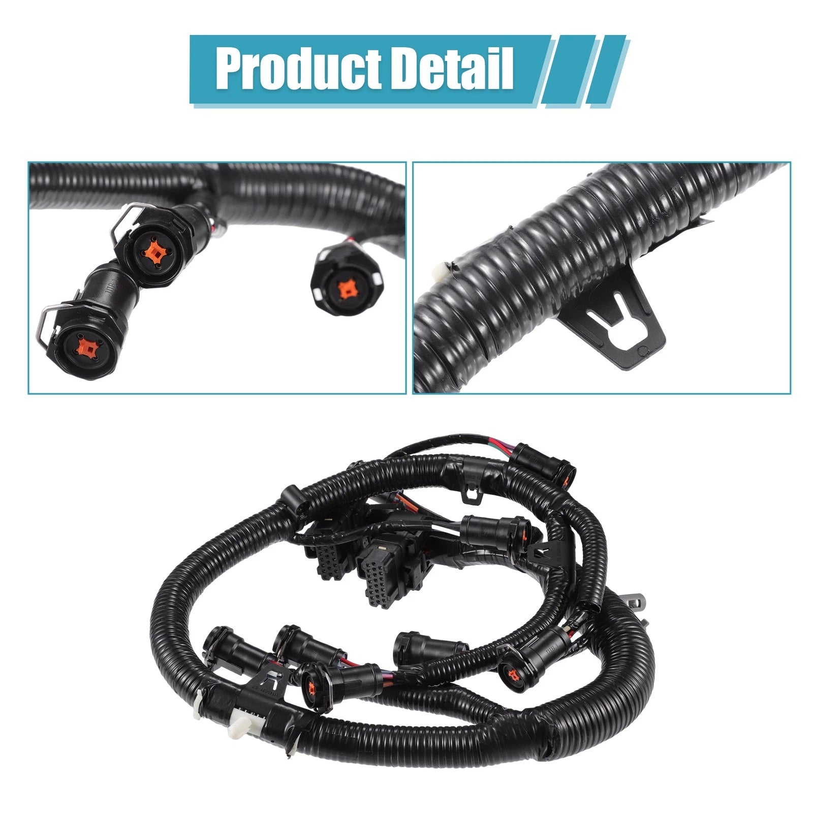 Fuel Injector Engine Wire Harness 5C3Z9D930A for Ford F250 F350 F450 F550 (2003–2007)